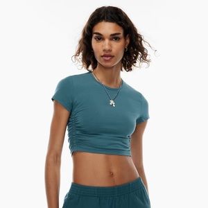 Aritzia Tna Cropped Malibu Chill T-Shirt in Outerspace Cosmos